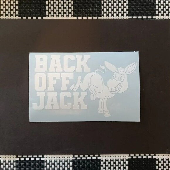 NEW FUNNY Car Decal Vinyl Laptop Cell White Permanent Waterproof Sticker 6.5x4 - Picture 2 of 2